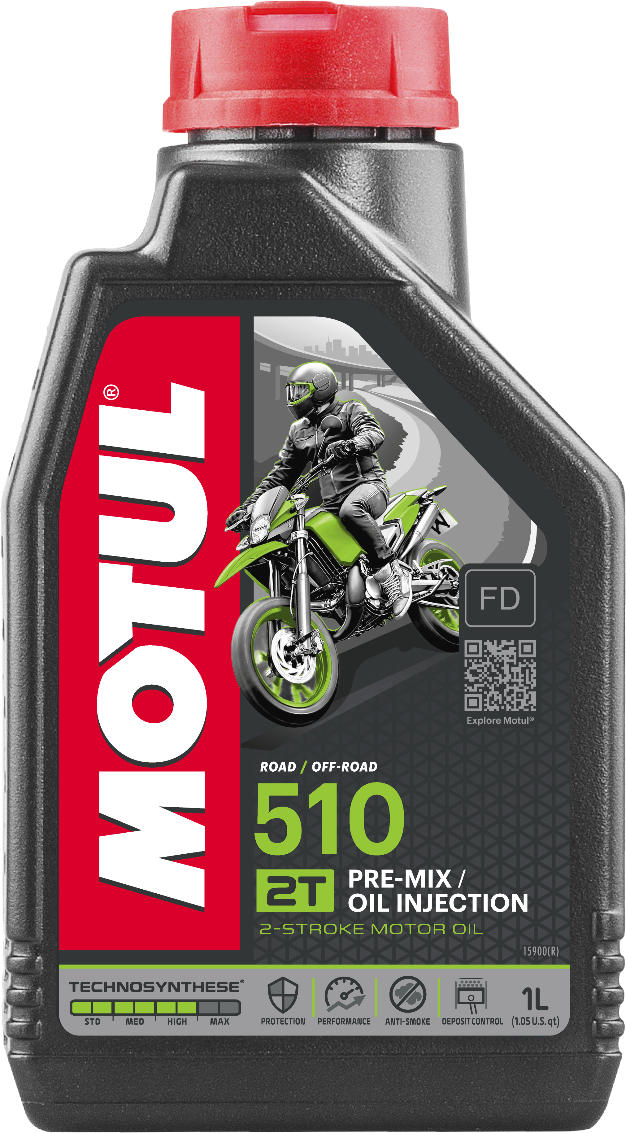 MOTUL, 104028 Motul 510 2T Premix Synthetic Blend Liter