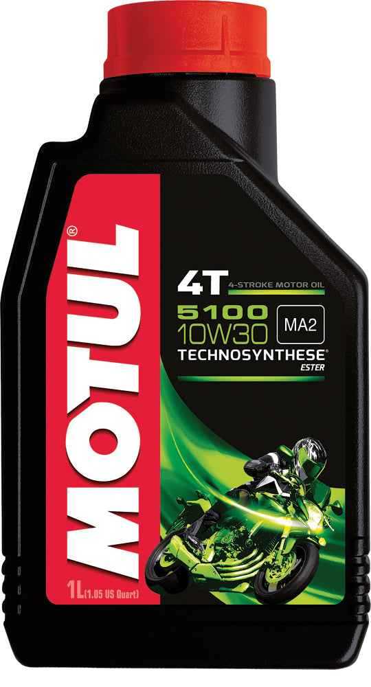 MOTUL, 104062 Motul 5100 4T Semi-Synthetic Oil 10W30 1L