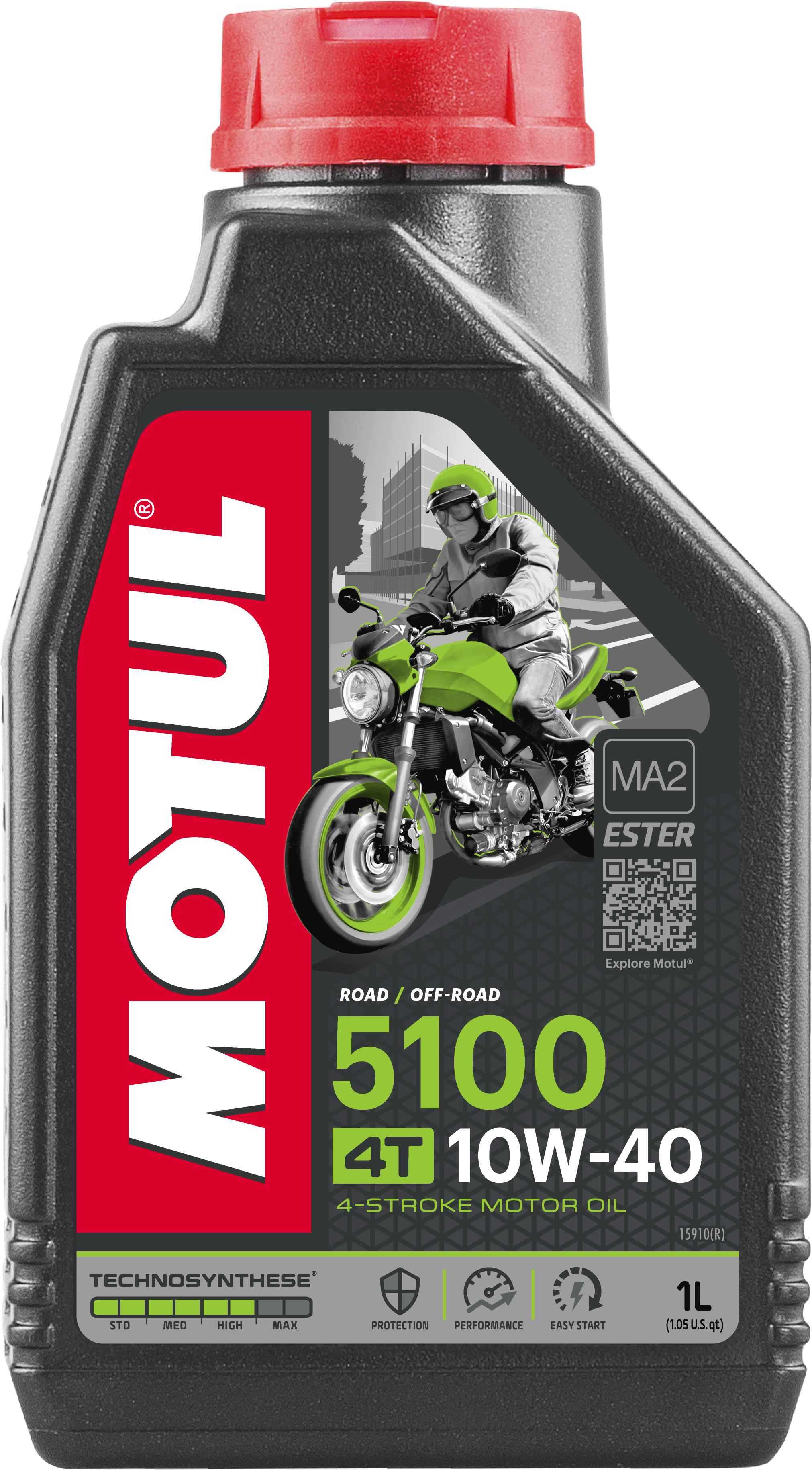 MOTUL, 104066 Motul 5100 Ester/Synthetic Engine Oil 10W40 1 Lt