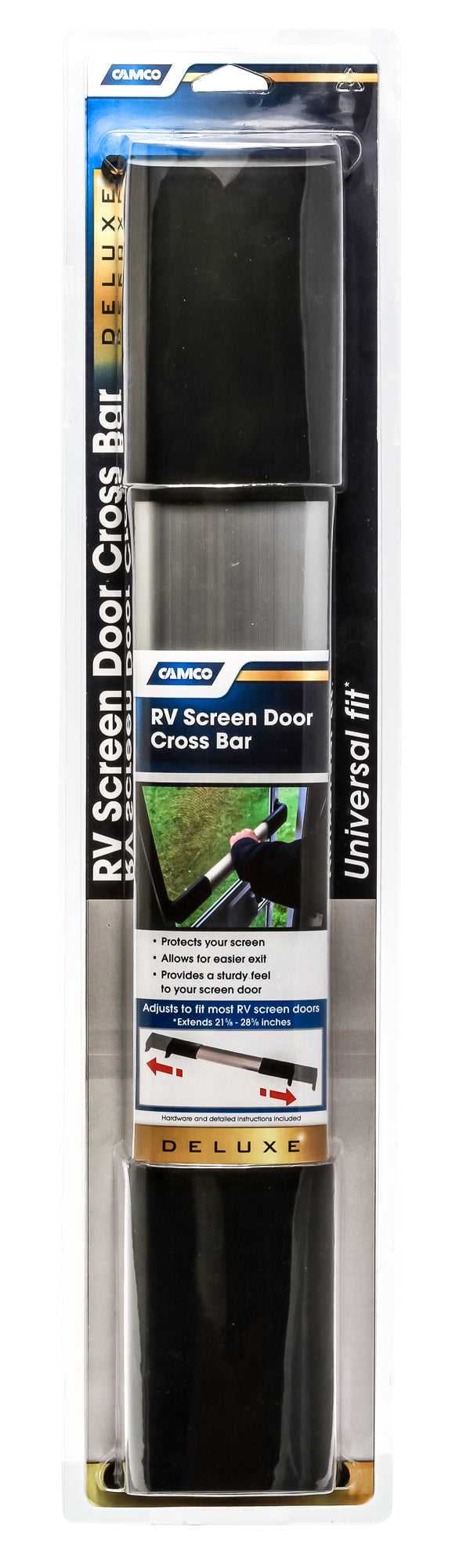 Camco, 42188 Camco Screen Door Push Bar Wide Single Bar Style