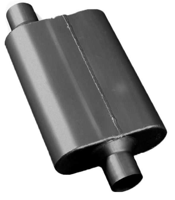 SpeedFX, 424410 SpeedFX Exhaust Muffler 4 Inch Height x 9-3/4 Inch Width Black