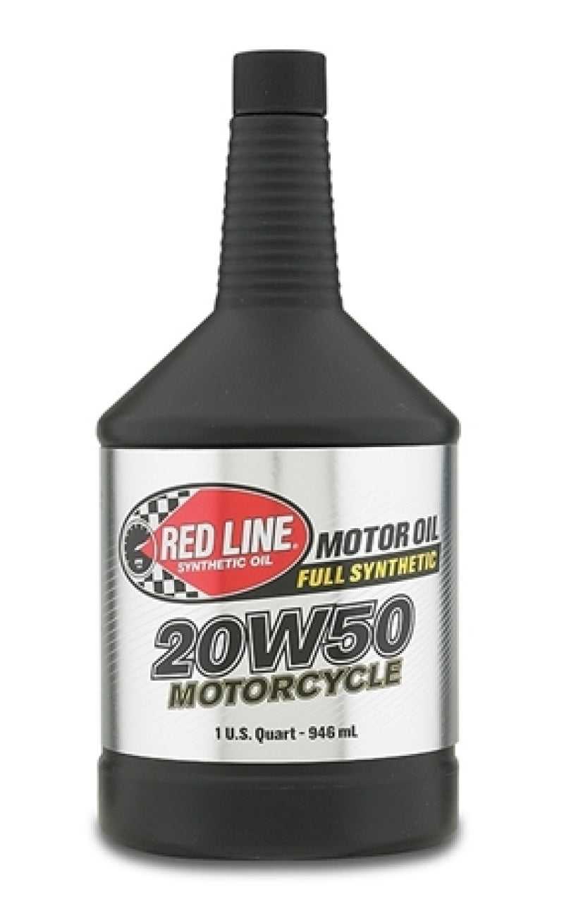 Red Line, 42504-1 Red Line 20W50 Motorcycle Oil Quart - Single