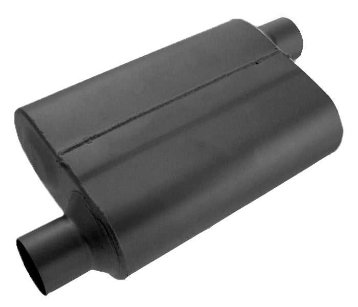 SpeedFX, 425430 SpeedFX Exhaust Muffler 4 Inch Height x 9-3/4 Inch Width Black