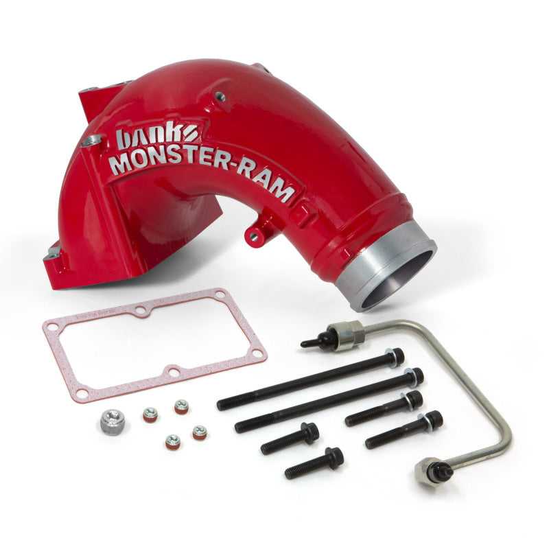 Banks Power, 42788-PC Banks Power 07.5-17 Ram 2500/3500 6.7L Diesel Monster-Ram Intake System w/ Fuel Line 3.5in Red