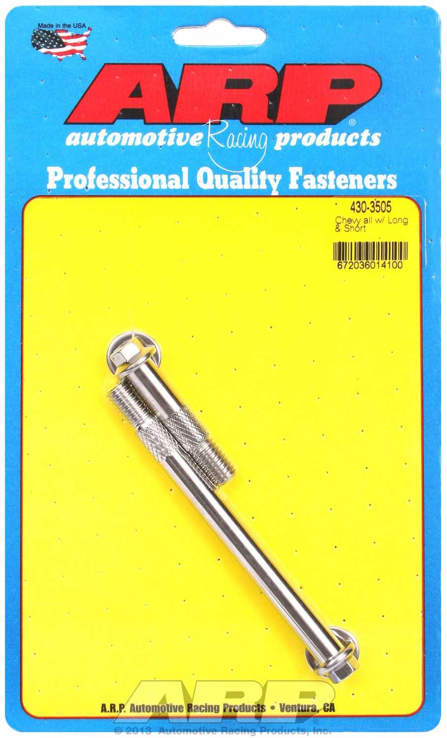 ARP Fasteners, 430-3505 ARP Fasteners Starter Bolt For Use With Chevy