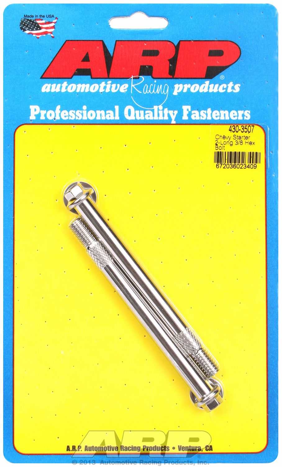 ARP Fasteners, 430-3507 ARP Fasteners Starter Bolt For Use With Chevy