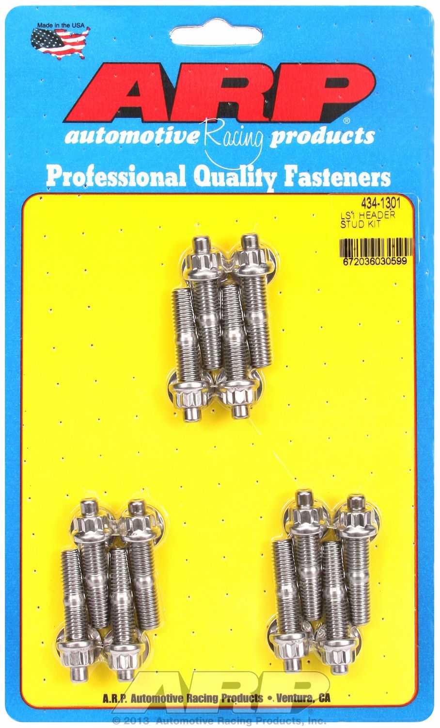 ARP Fasteners, 434-1301 ARP Fasteners Exhaust Header Stud For Use With Gen III/LS