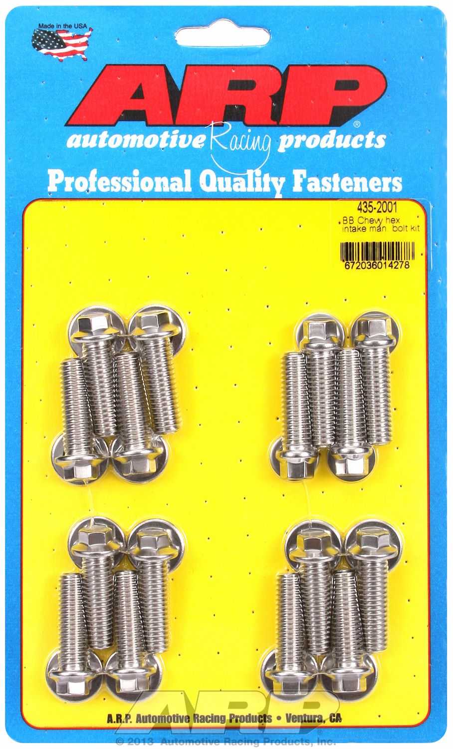 ARP Fasteners, 435-2001 ARP Fasteners Intake Manifold Bolt For Use With Chevy 396/