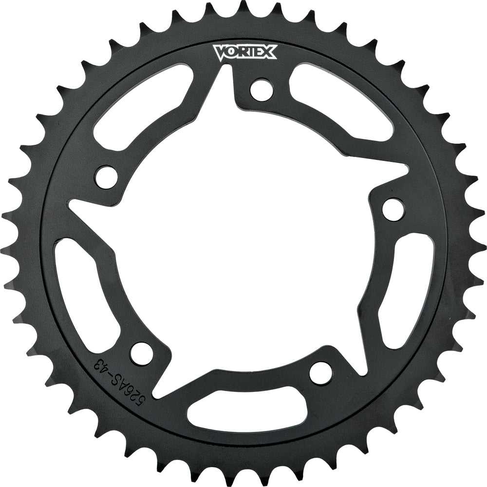 VORTEX, 435CS-45 Rear Sprocket Steel 45t 525 Blk Kaw/Suz/Yam