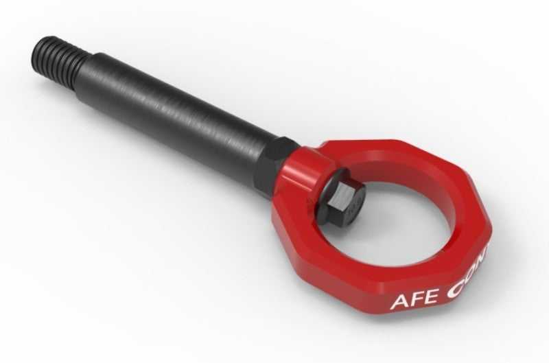 aFe, 450-502002-R aFe Control Rear Tow Hook Red BMW F-Chassis 2/3/4/M