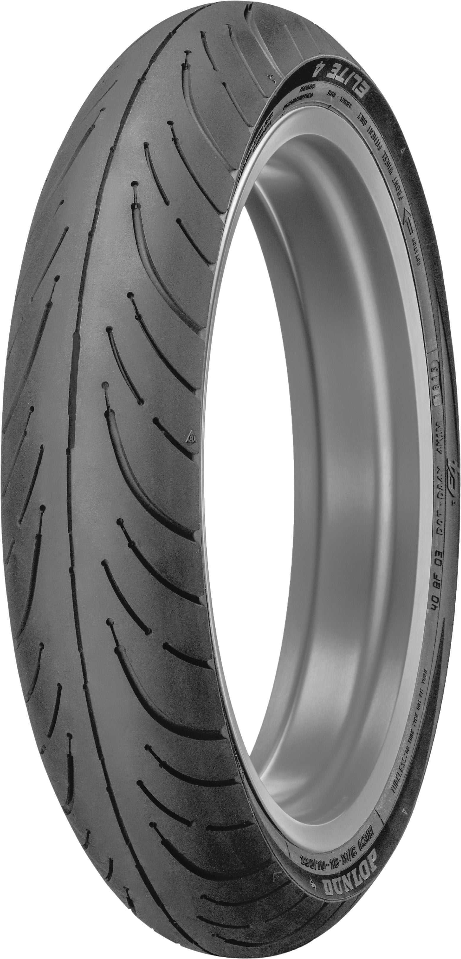 DUNLOP, 45119687 Dunlop Tire Elite 4 Front 130/70R18 63H Radial Tl