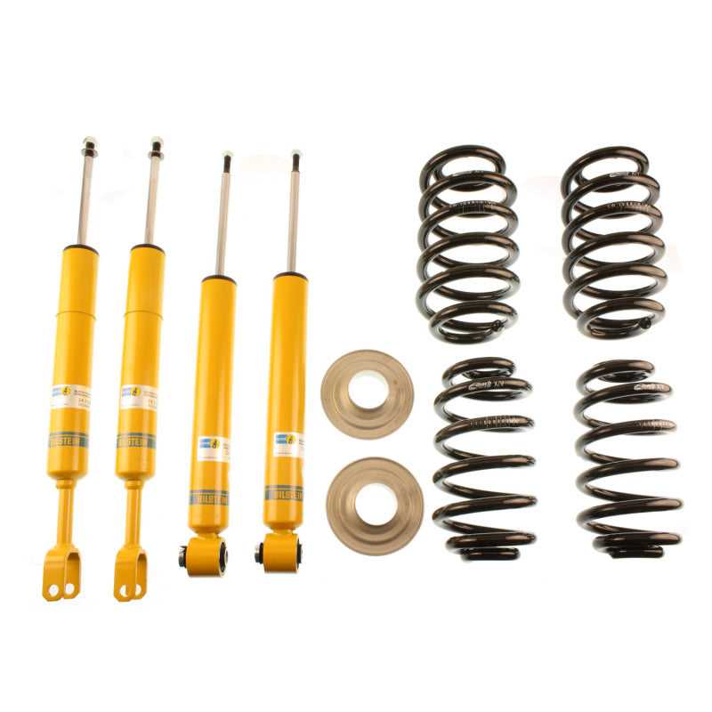 Bilstein, 46-188502 Bilstein B12 2003 Audi A4 Quattro Base Front and Rear Complete Suspension Kit