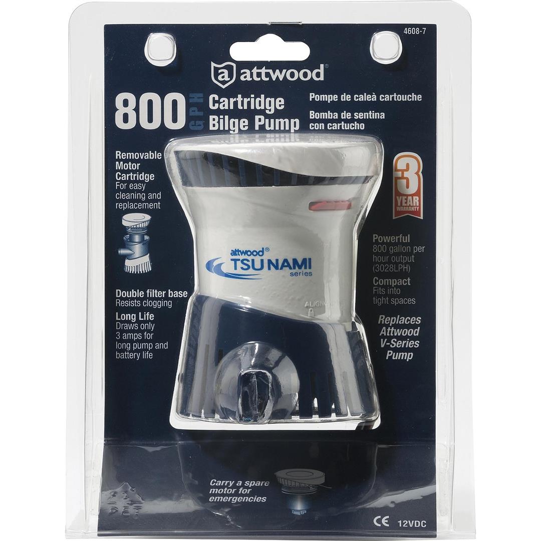 Attwood Marine, 4608-7 Attwood Marine 800 Cartridge Bilge Pump