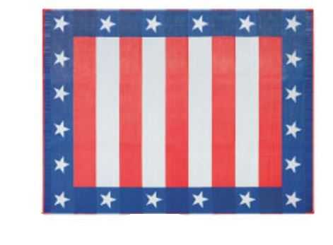 Faulkner, 46502 Faulkner Camping Mat Independence Day Design