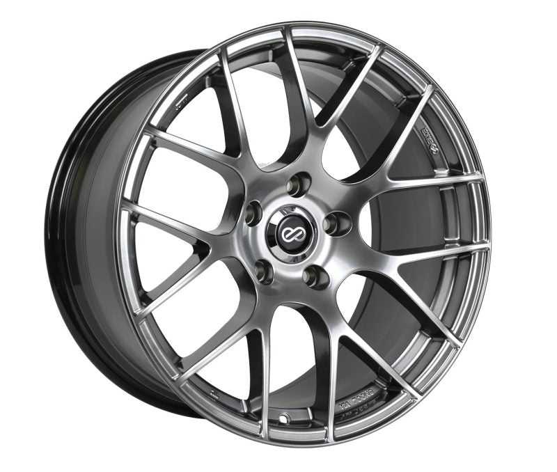 Enkei, 467-995-1235HS Enkei Raijin 19x9.5 35mm Offset 5x120 Bolt Pattern 72.6 Hub Bore Hyper Silver Wheel