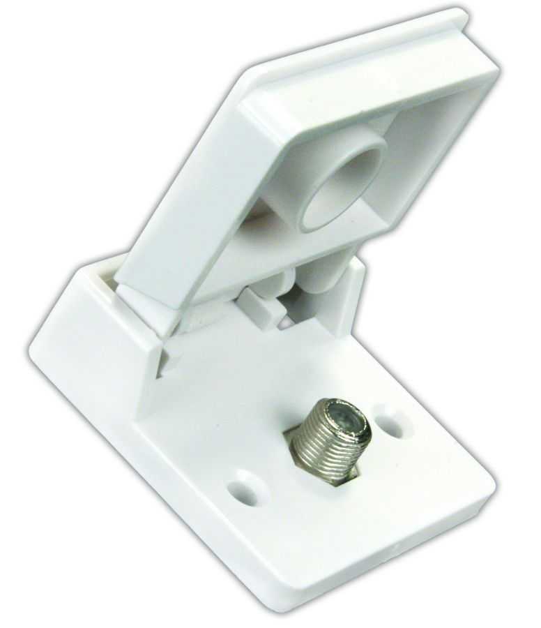 JR Products, 47755 JR Products TV Cable Entry Plate Single Cable