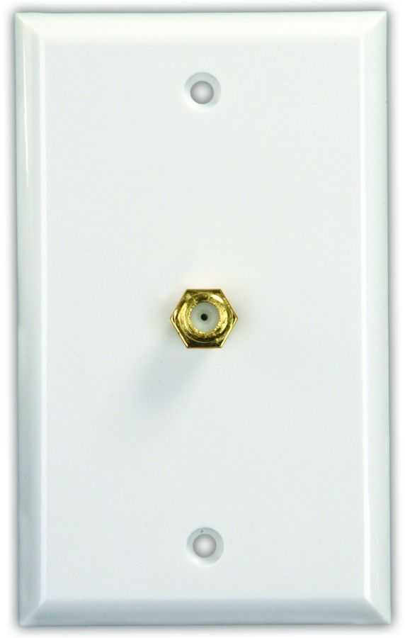 JR Products, 47785 JR Products TV Cable Entry Plate Single Cable