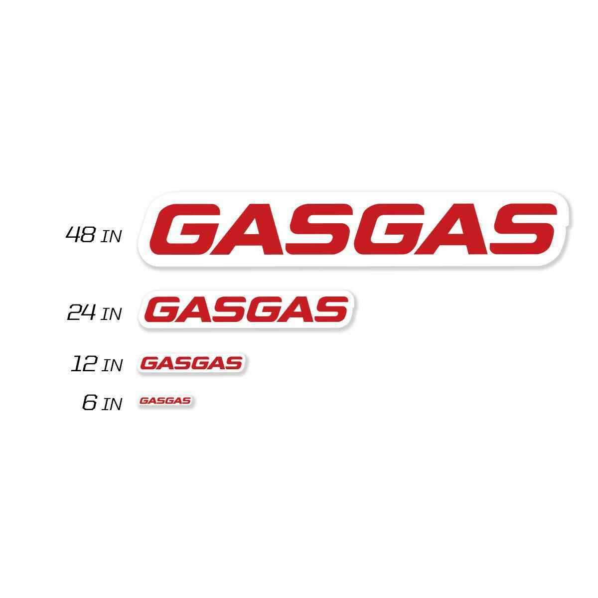 D-COR, 48" Gasgas Decal 8 Mil