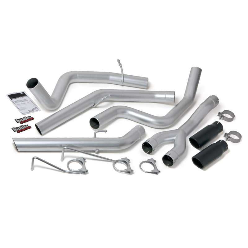 Banks Power, 48602-B Banks Power 14-15 Dodge Ram 1500 3.0L Diesel Monster Exhaust System - SS Dual Exhaust w/ Black Tips