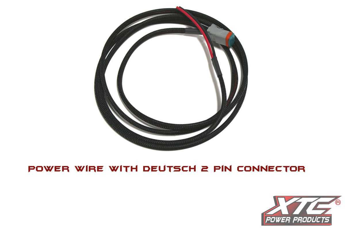 XTC Power Products, 5' 18 Ga. Power Wire To 2 Pin Deutsch Connector