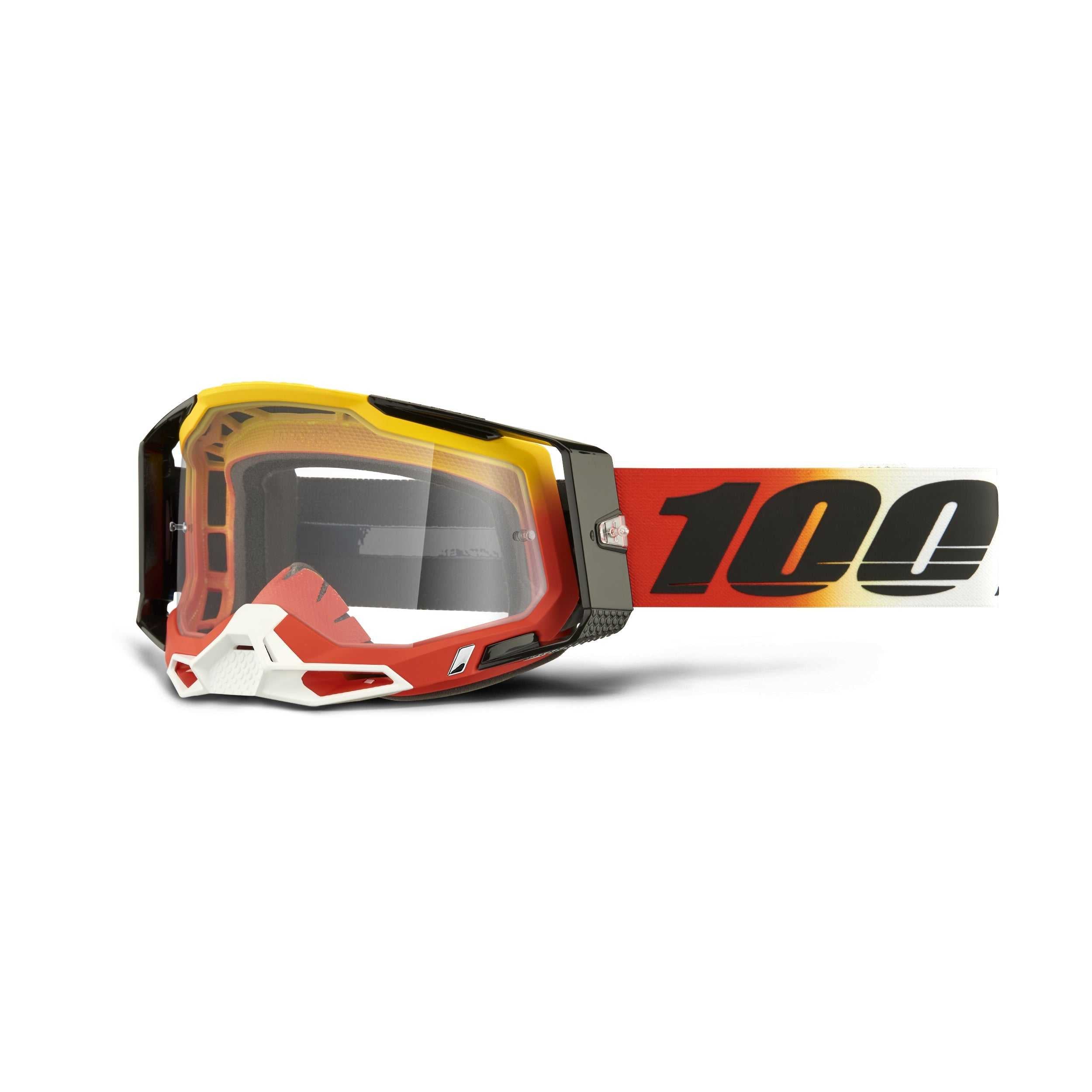 100%, 50009-00024 100% Racecraft 2 Goggle Ogusto Clear Lens