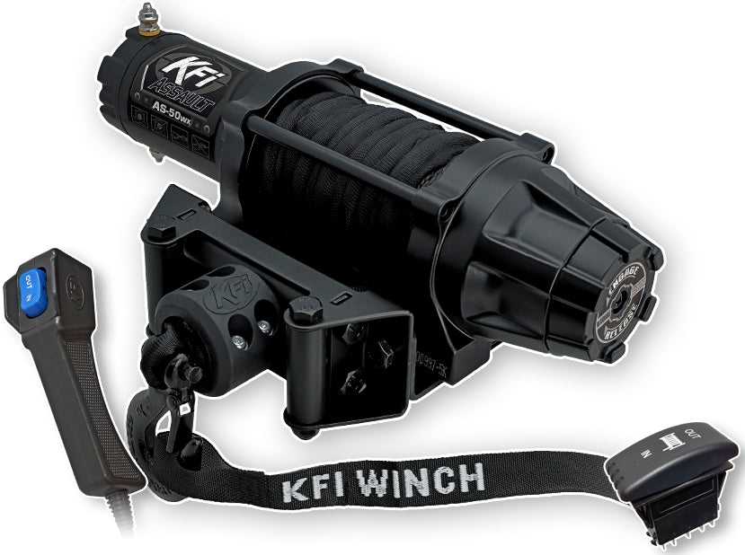 KFI, 5000lb Wide Assault Series Winch