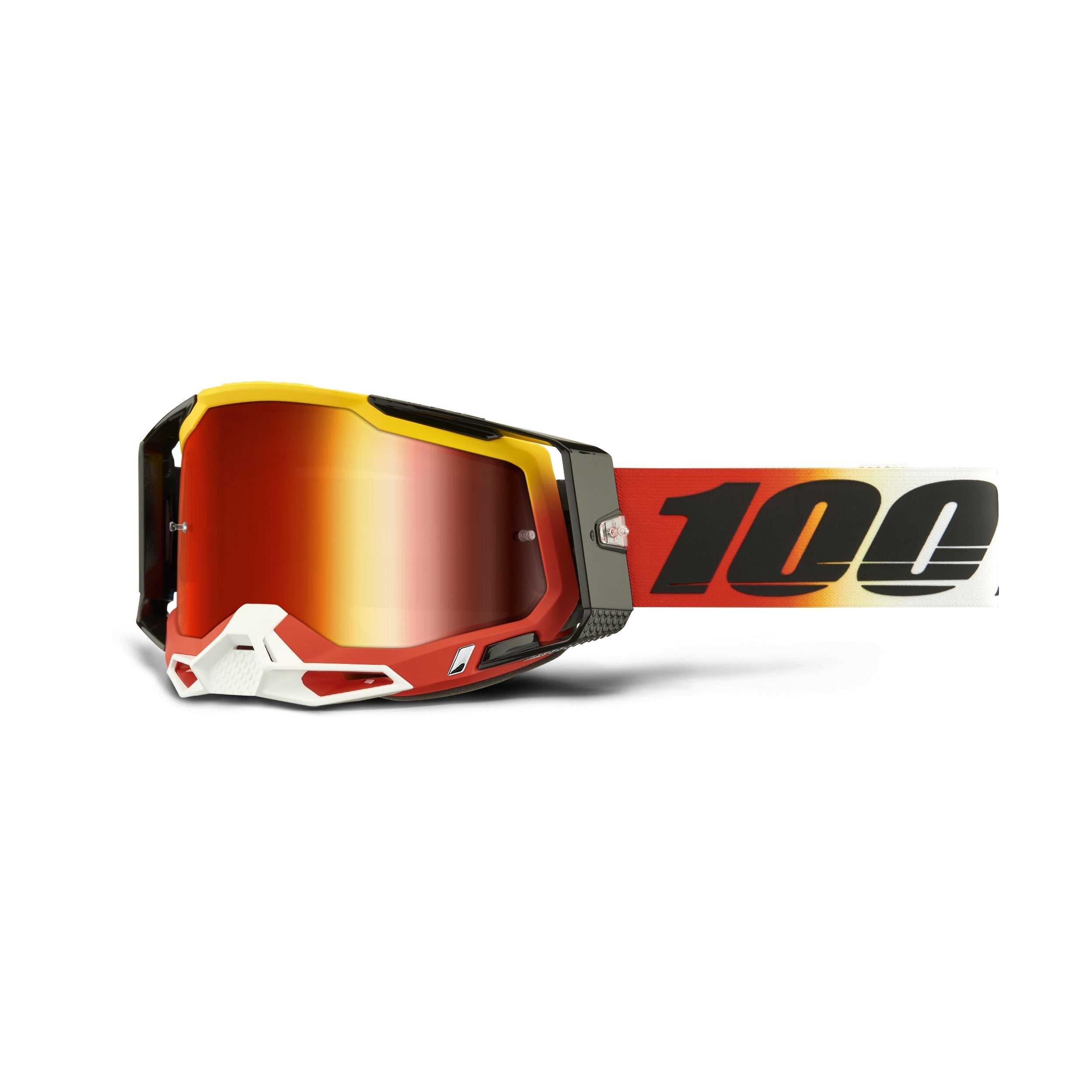 100%, 50010-00024 100% Racecraft 2 Goggle Ogusto Mirror Red Lens