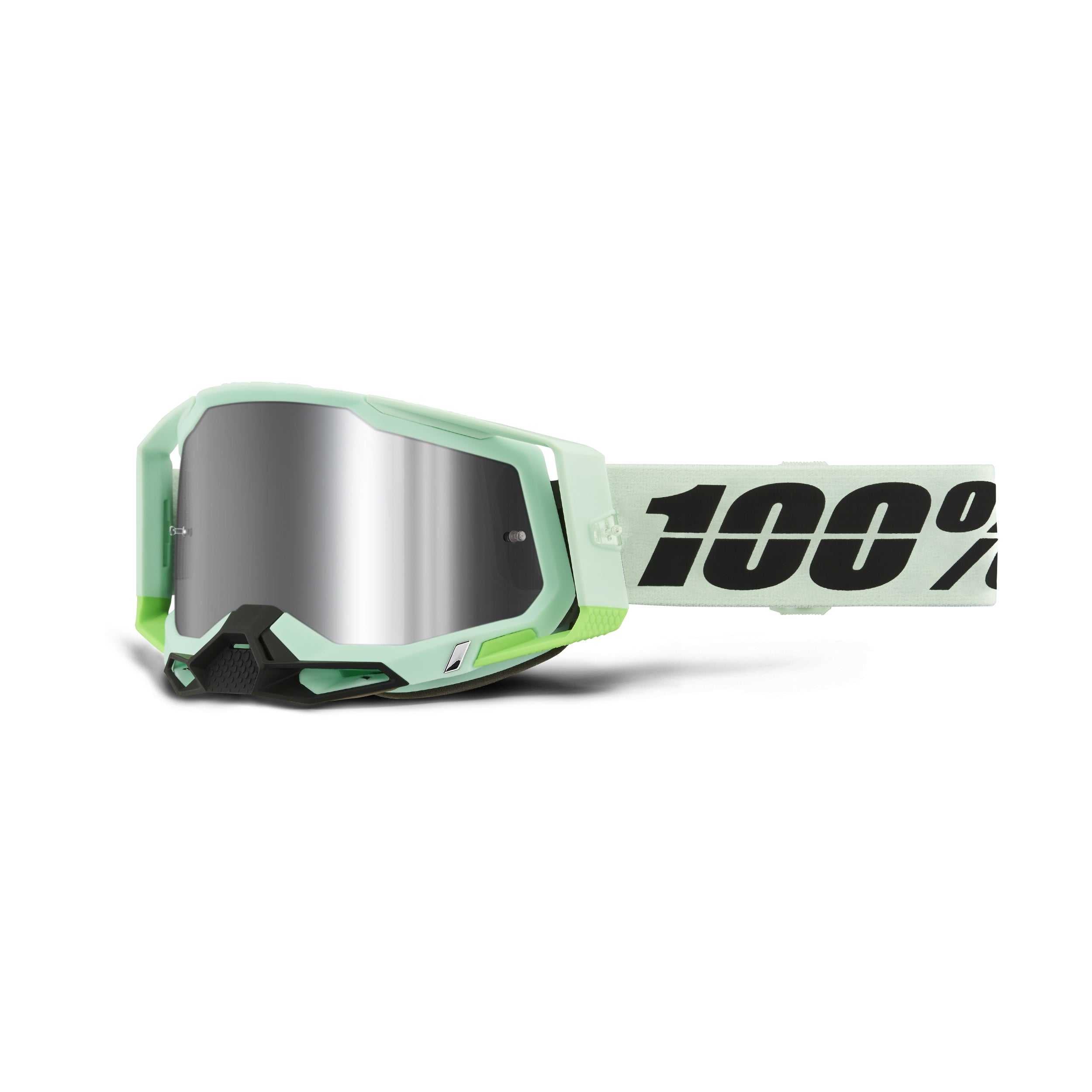 100%, 50010-00025 100% Racecraft 2 Goggle Palomar Mirror Silver Flash Le