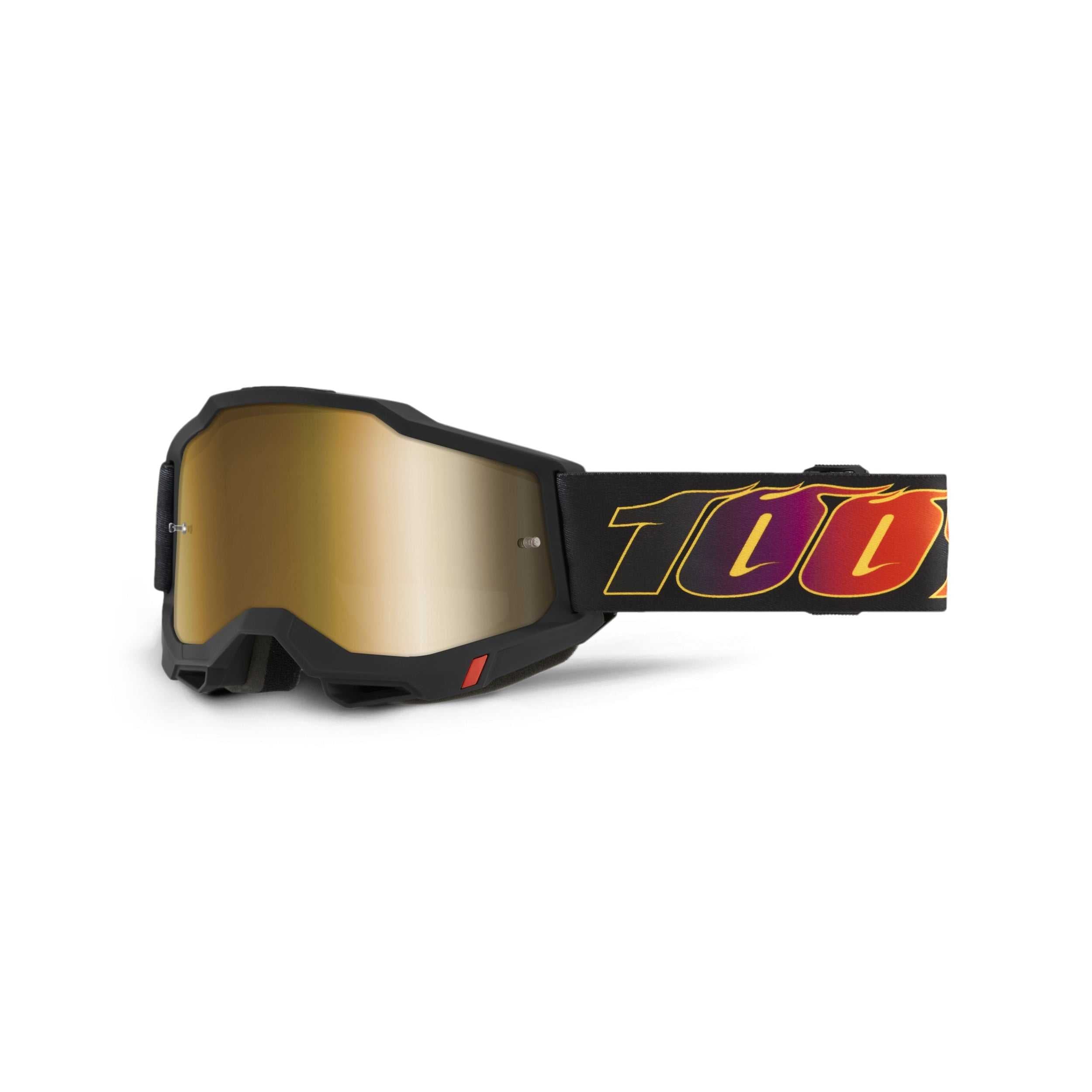 100%, 50014-00026 Accuri 2 Goggle El Diablo Mirror True Gold Len