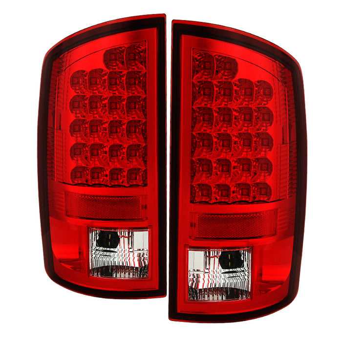 Spyder Automotive, 5002570 Spyder Automotive Tail Light Assembly- LED Red/ Clear Lens