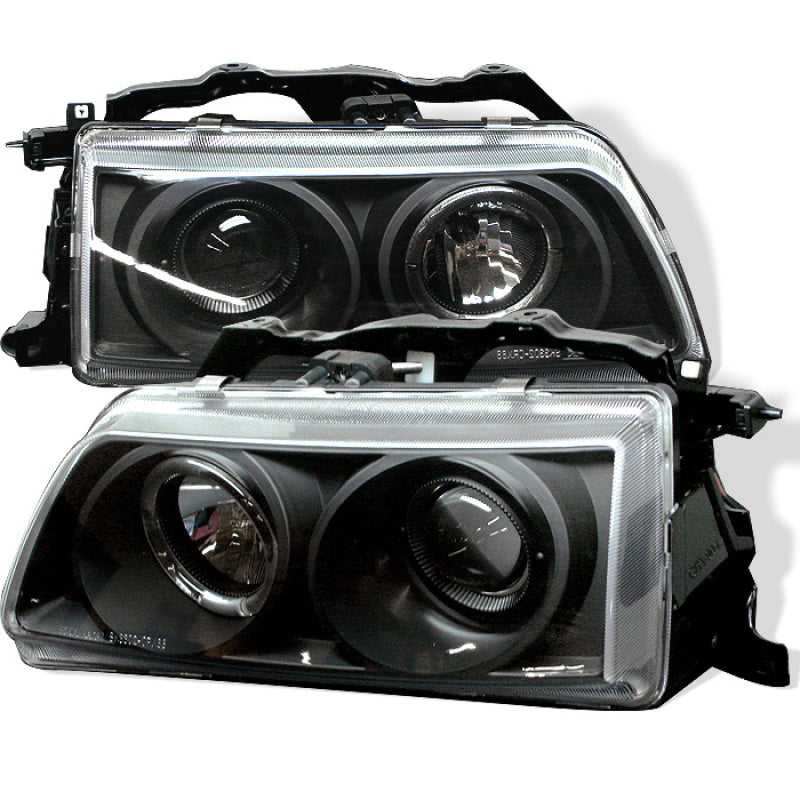 SPYDER, 5010827 Spyder Honda Civic 90-91/CRX 90-91 Projector Headlights LED Halo Blk PRO-YD-HC90-HL-BK