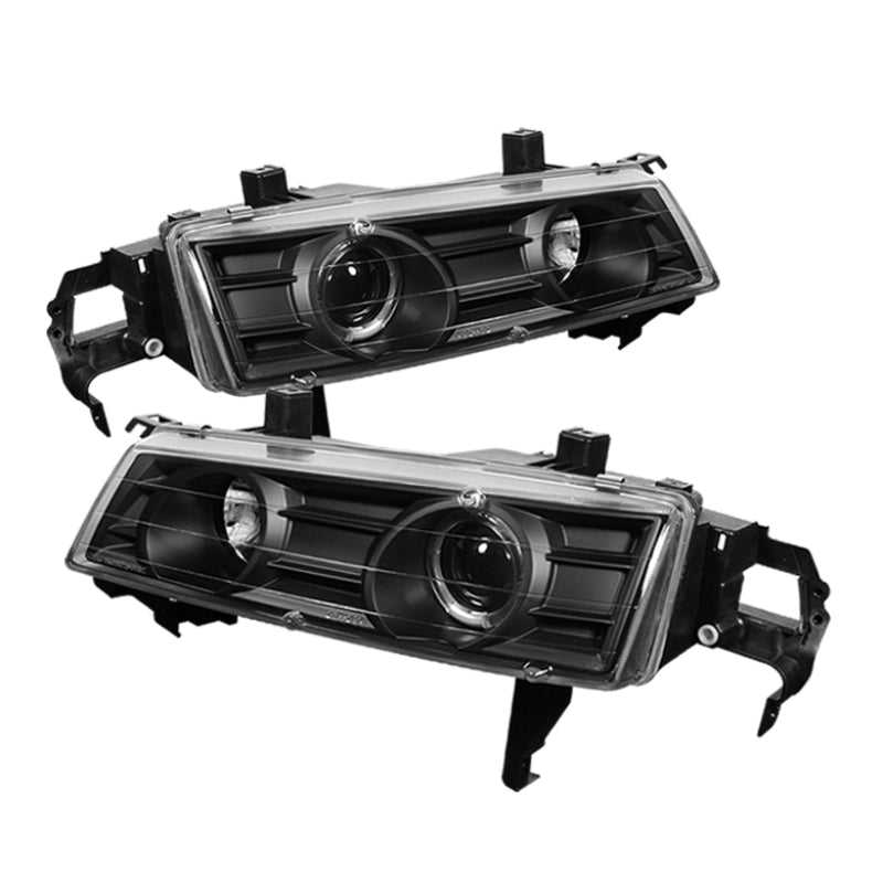 SPYDER, 5010995 Spyder Honda Prelude 92-96 Projector Headlights LED Halo Black High H1 Low H1 PRO-YD-HP92-BK