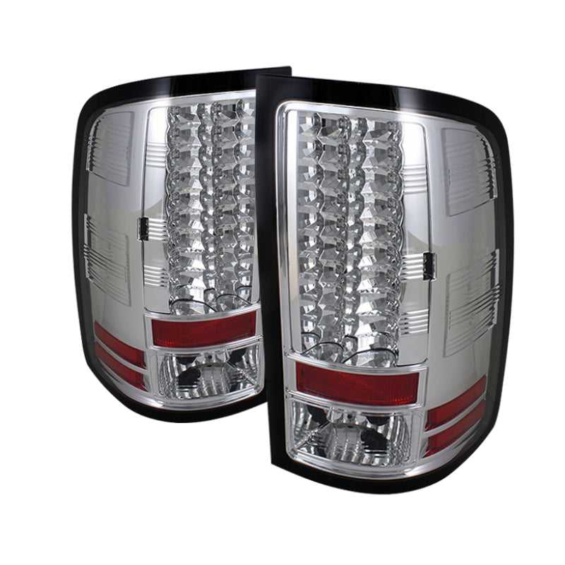 SPYDER, 5014931 Spyder GMC Sierra 07-13 (Not fit 3500 Dually 4 Rear Wheels)LED Tail Lights Chrome ALT-YD-GS07-LED-C