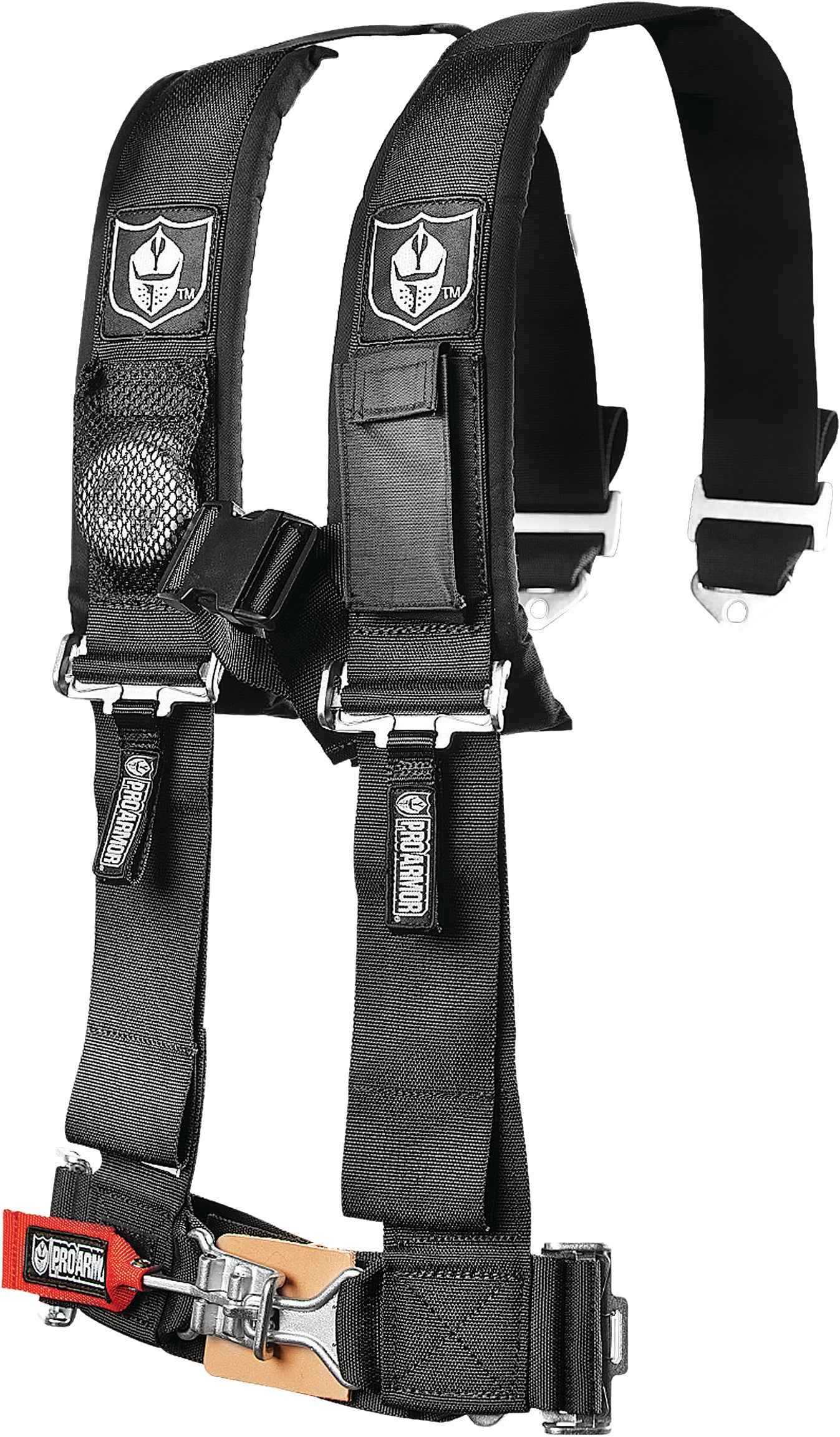 PRO ARMOR, A114220 4pt Harness 2" Pads Black